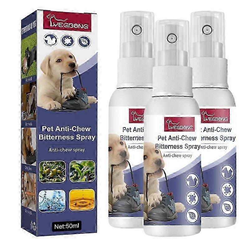 3pcs Pet Bitter Anti-Chew Spray 50ml-Pet Training