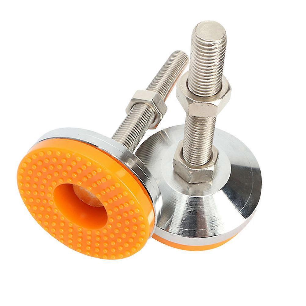 Swivel Leveling Mounts 2Pcs Steel Furniture Leg Levelers For Workshop Use Heavy Duty Vibration Control Design