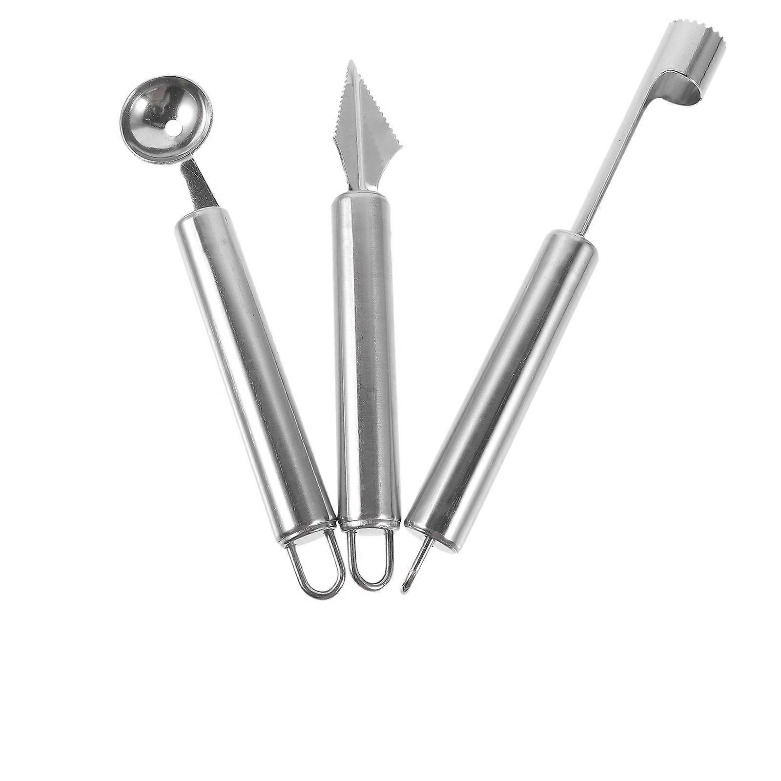 Stainless Steel Fruit Core Remover Ideal for Home Use Silver Color Portable and 1 Set