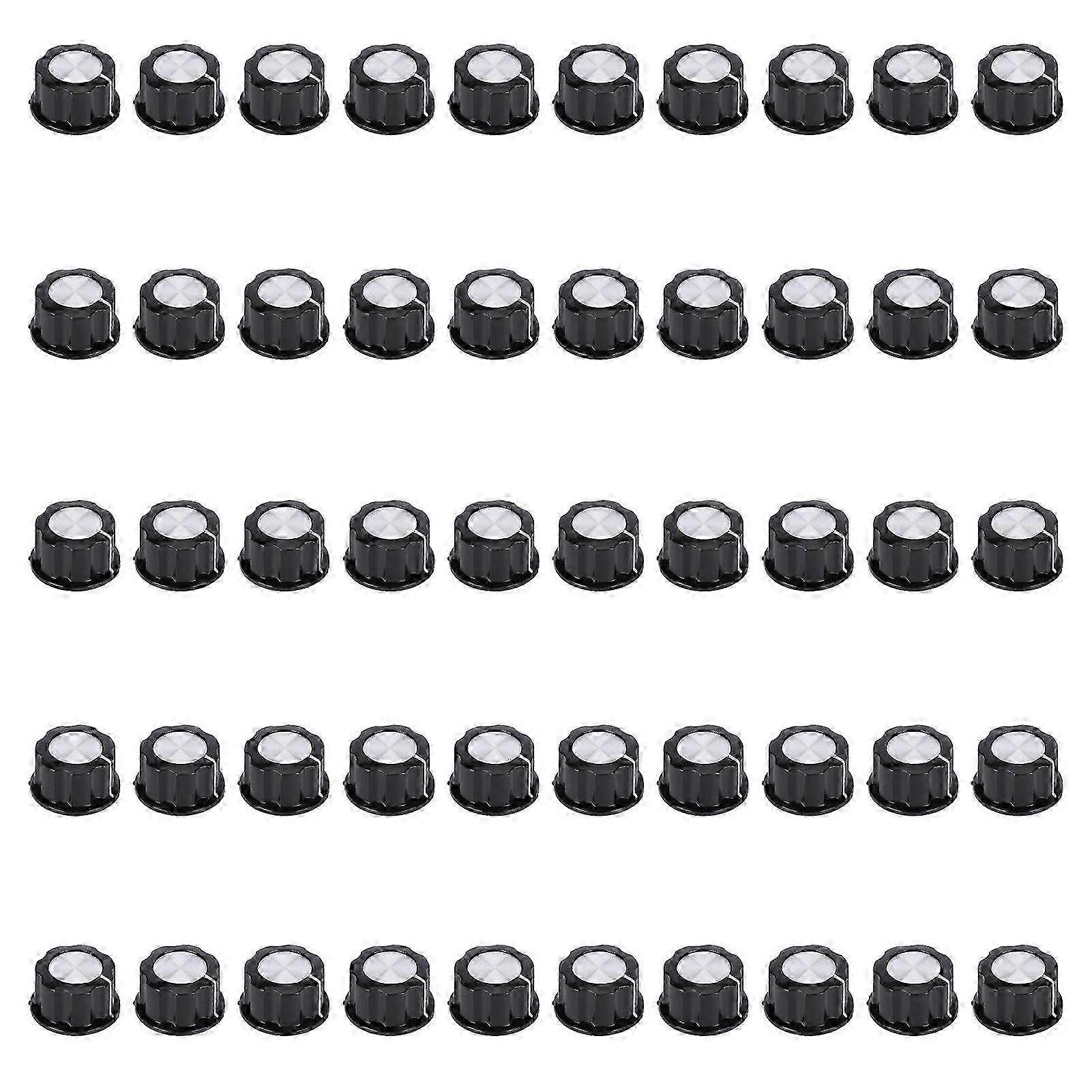 50PCS High Strength Potentiometer Knobs - Small Volume Speed Control Knob Set for Electronic Projects & DIY Adjustments