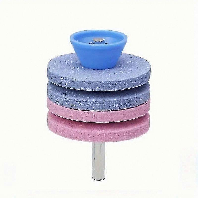 Universal 56mm Whetstone Sharpener for Lawn Mower Blades and Drills Double-Sided Tool for Blade Maintenance