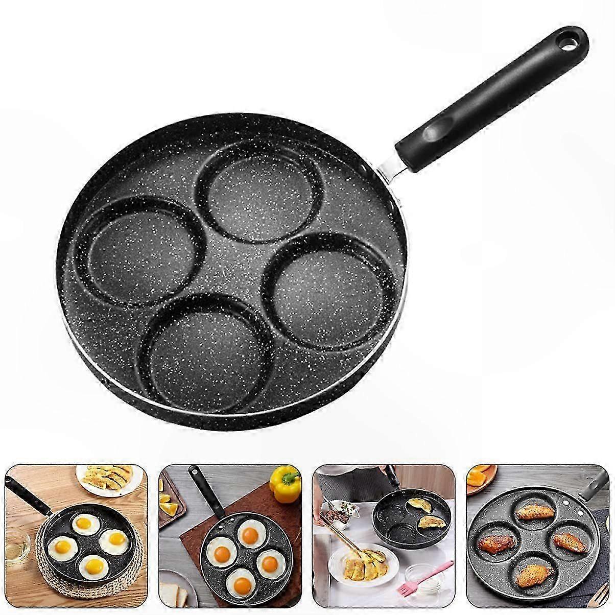 Non-Stick Cast Iron Crepe Pan, 24cm Diameter for Frying Eggs and Cooking