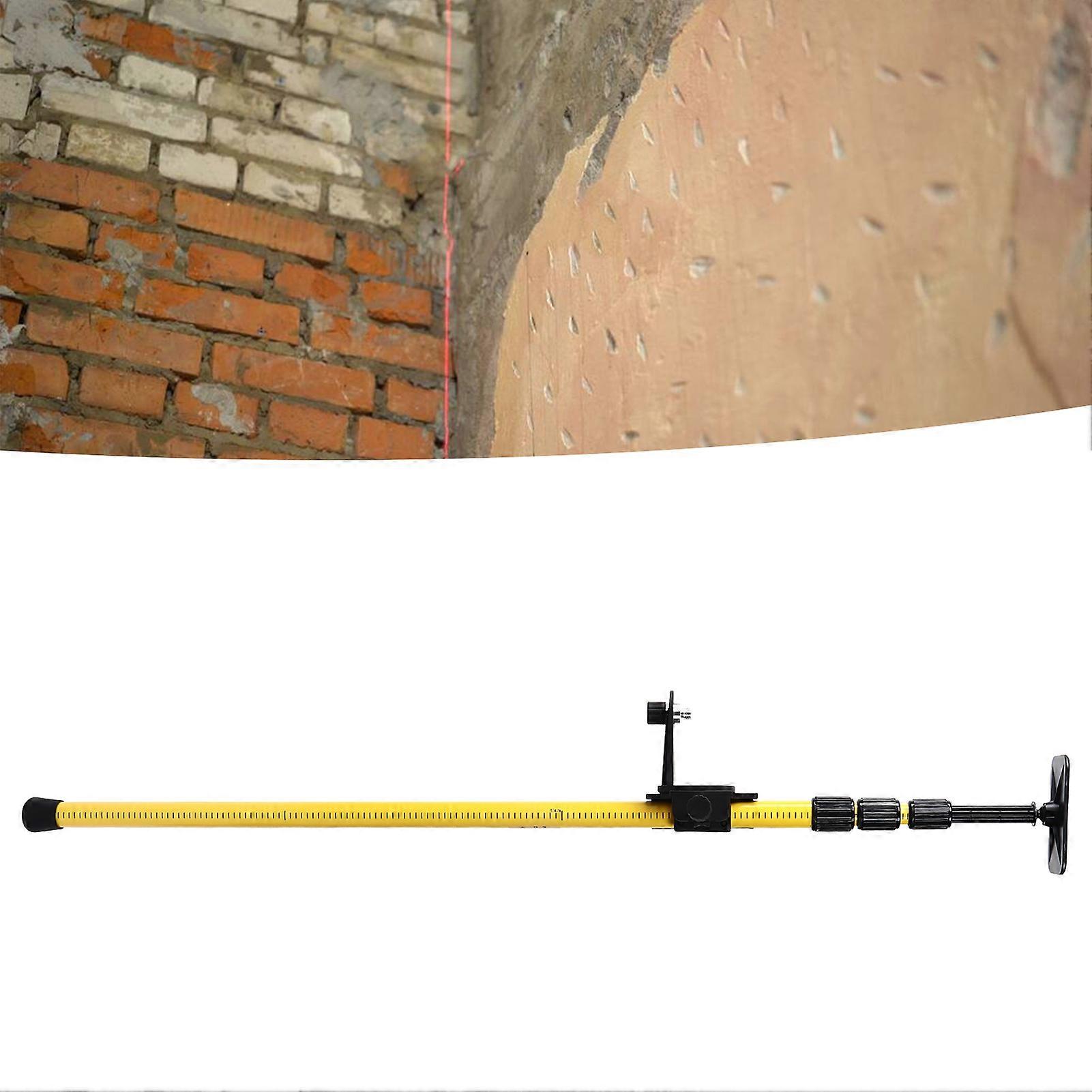 2.8 Meter Laser Leveling Telescoping Pole Adjustable Mounting Pole for Rotary and Line Lasers 