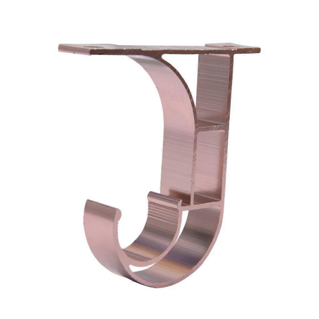 Aluminium Alloy Ceiling Curtain Rod Brackets Hooks Modern Window-Dressing Home Decor Wine Red