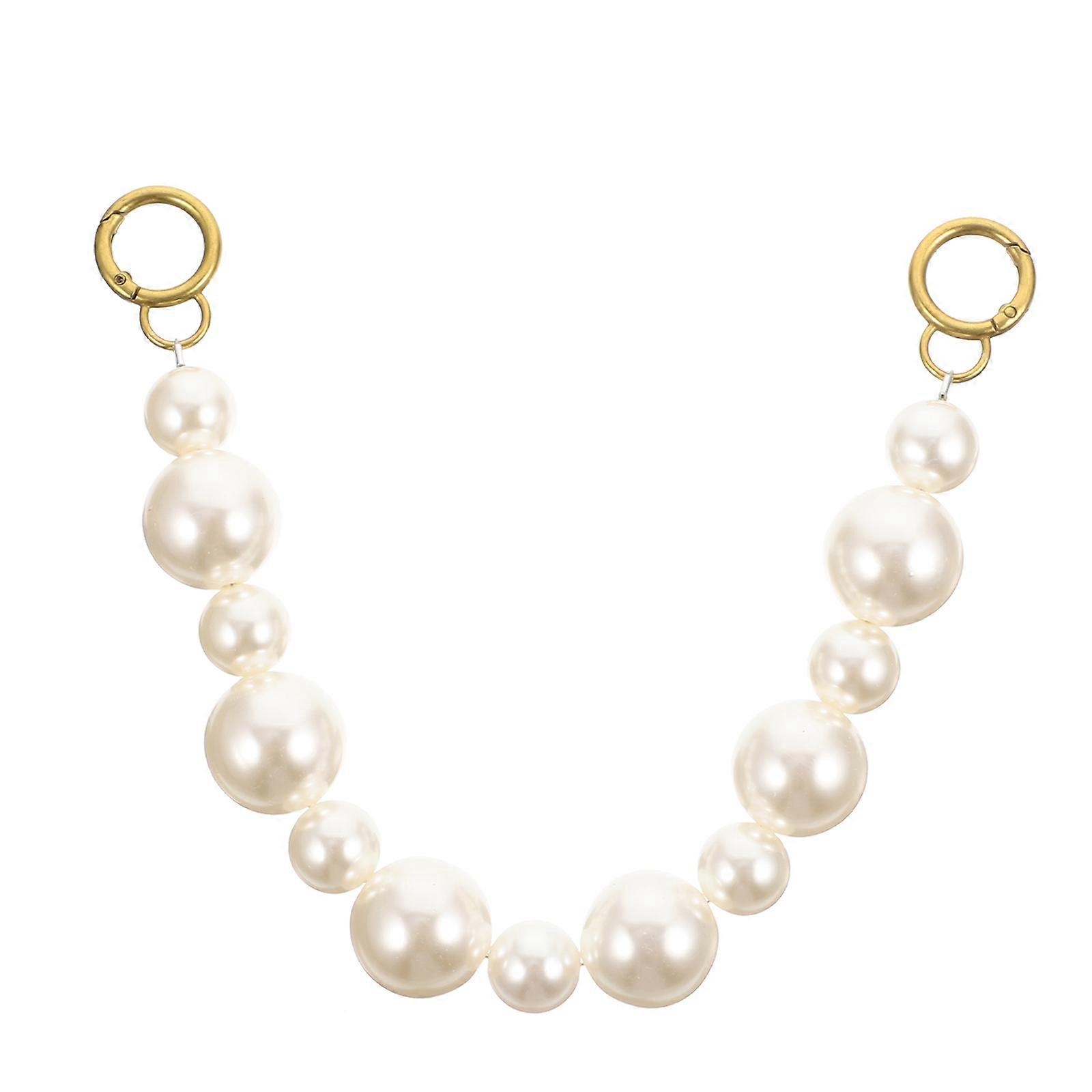 Pearl Design Handbag Chain Replacement Chain For Women Daily Use 36.5X3X3CM Stylish 3Pcs