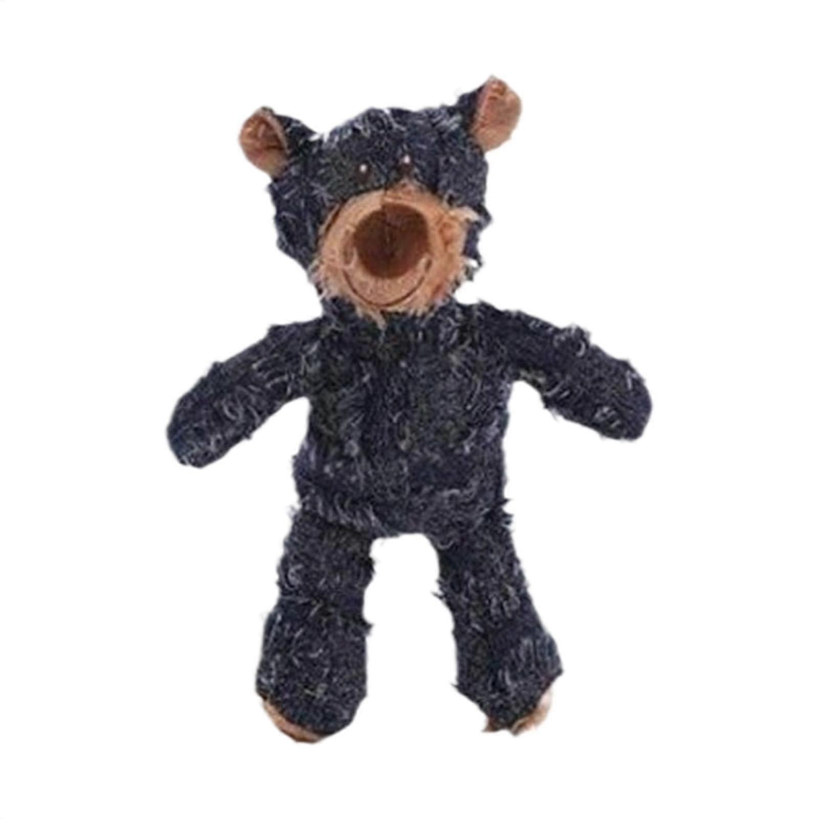 Bear Toy for Dogs Busy Dog Teething Toy Squeaky Doll Interactive Chew Bear Toy For Small Medium Large Breeds Blue