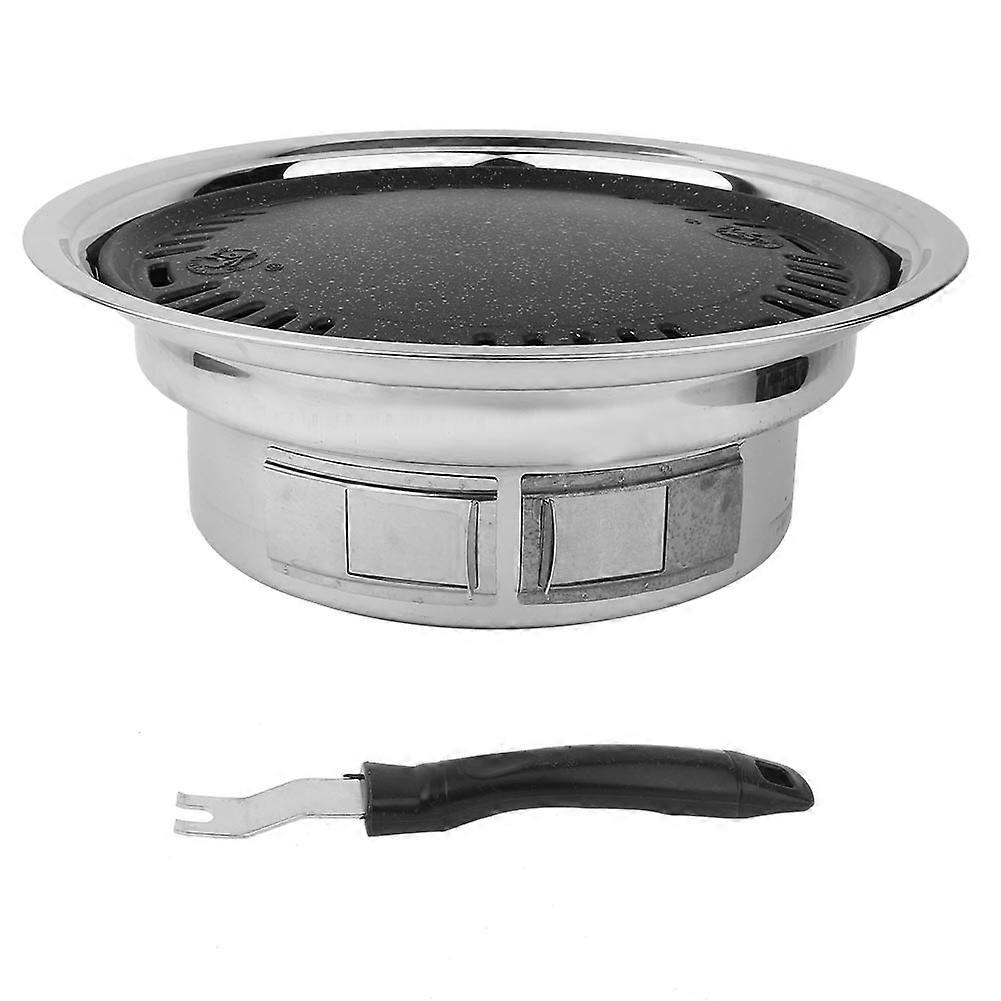 Outdoor BBQ Grill Non-Stick Round Pan Barbecue Accessories Tools