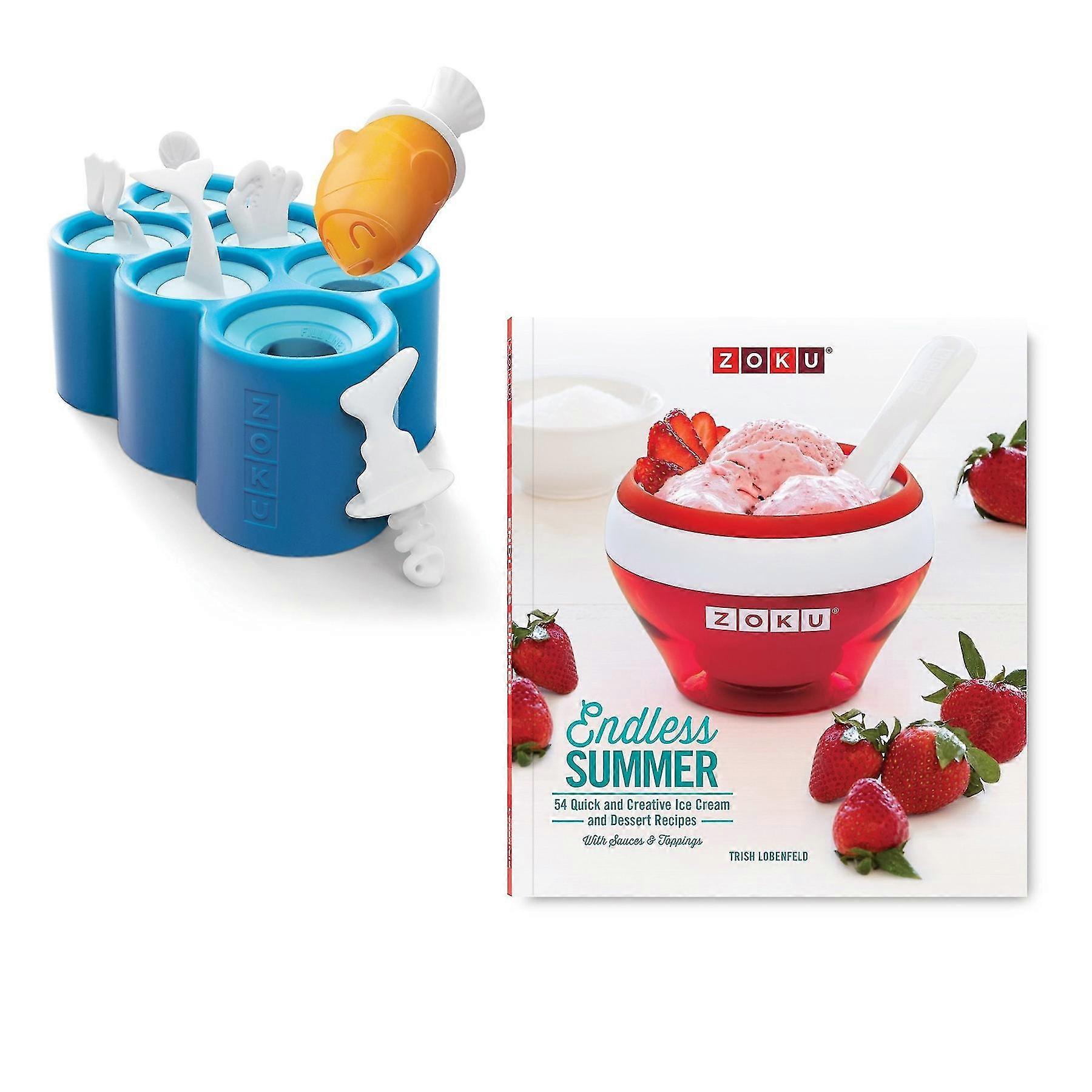 6-Piece Popsicle Stick Set with Drip Stopper - Includes Free Recipe
