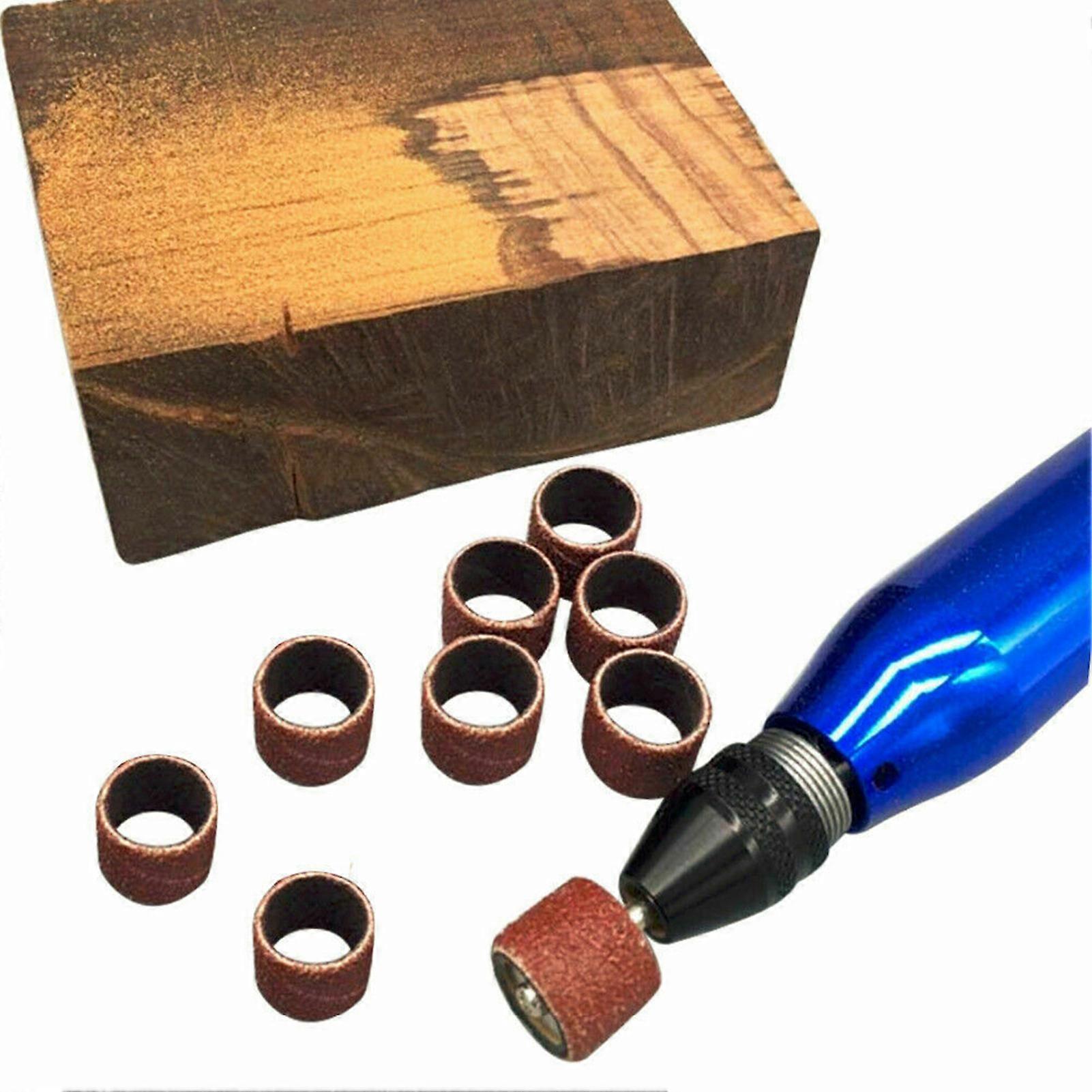 252 PCS Sanding Drum Kit Nail Drill Bits Polished Accessories Rotary Tool