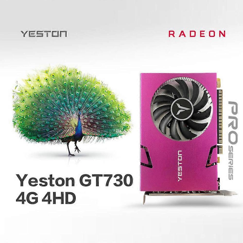 Yeston GT730-4G 4HD 4-Screen Graphics Card 4G/128bit/DDR3 Memory Support Split Screen 10bit Color Depth with 4 HD Ports