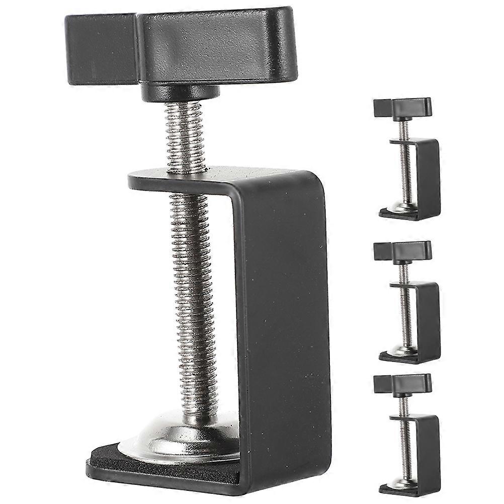 4pcs Rotating Desktop Mount Clamps for Home Office – Durable, Sturdy Table Mounting Solution