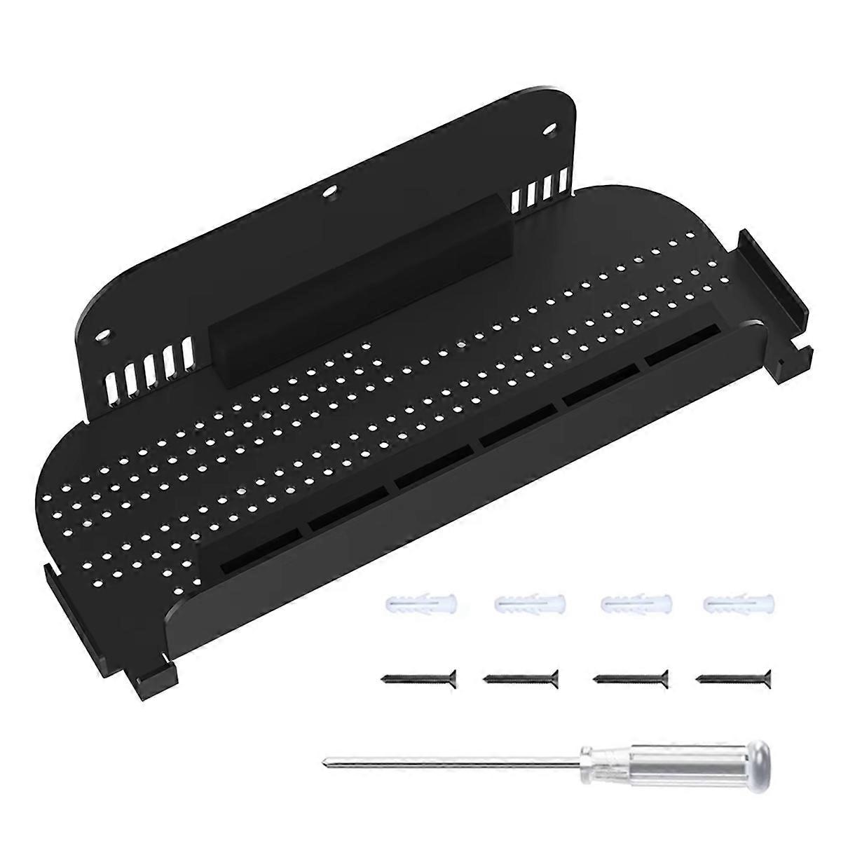 Wall Mount Stand for Switch 2 Host Storage Rack Metal Wall Mount Stand Holder for Switch for Black