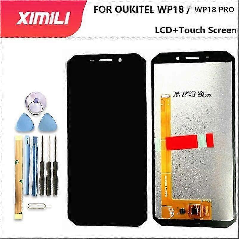 Für OUKITEL WP18 LCD-Display-Touchscreen-Ersatz 5,93 "Für Oukitel WP18 Pro Handy-Reparaturteile + Kleber