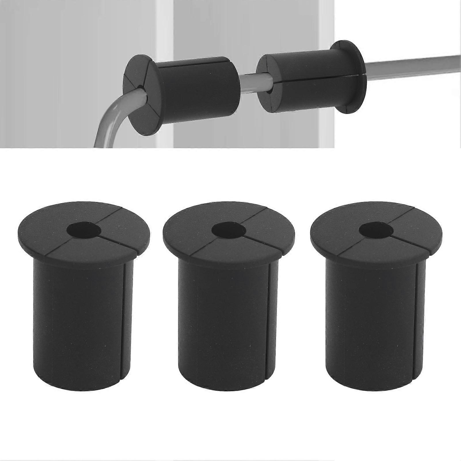 1 Inch Silicone Cable Routing Kit Wall Feed Through Bushing Black