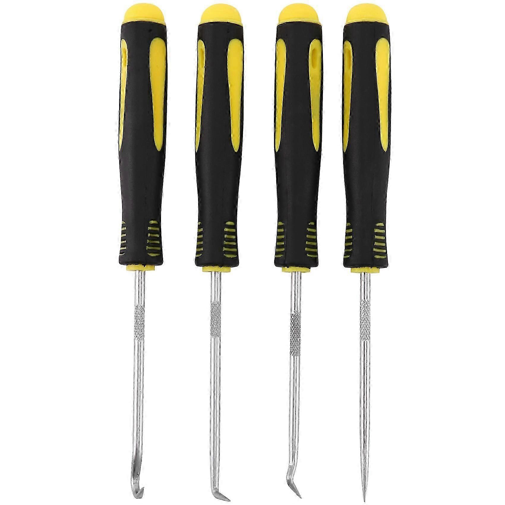 4 PCS Scraper Hook Tool Set Oil Seal Puller Rubber O-Ring Hook Seal Screwdriver Hand DIY Tools Remo