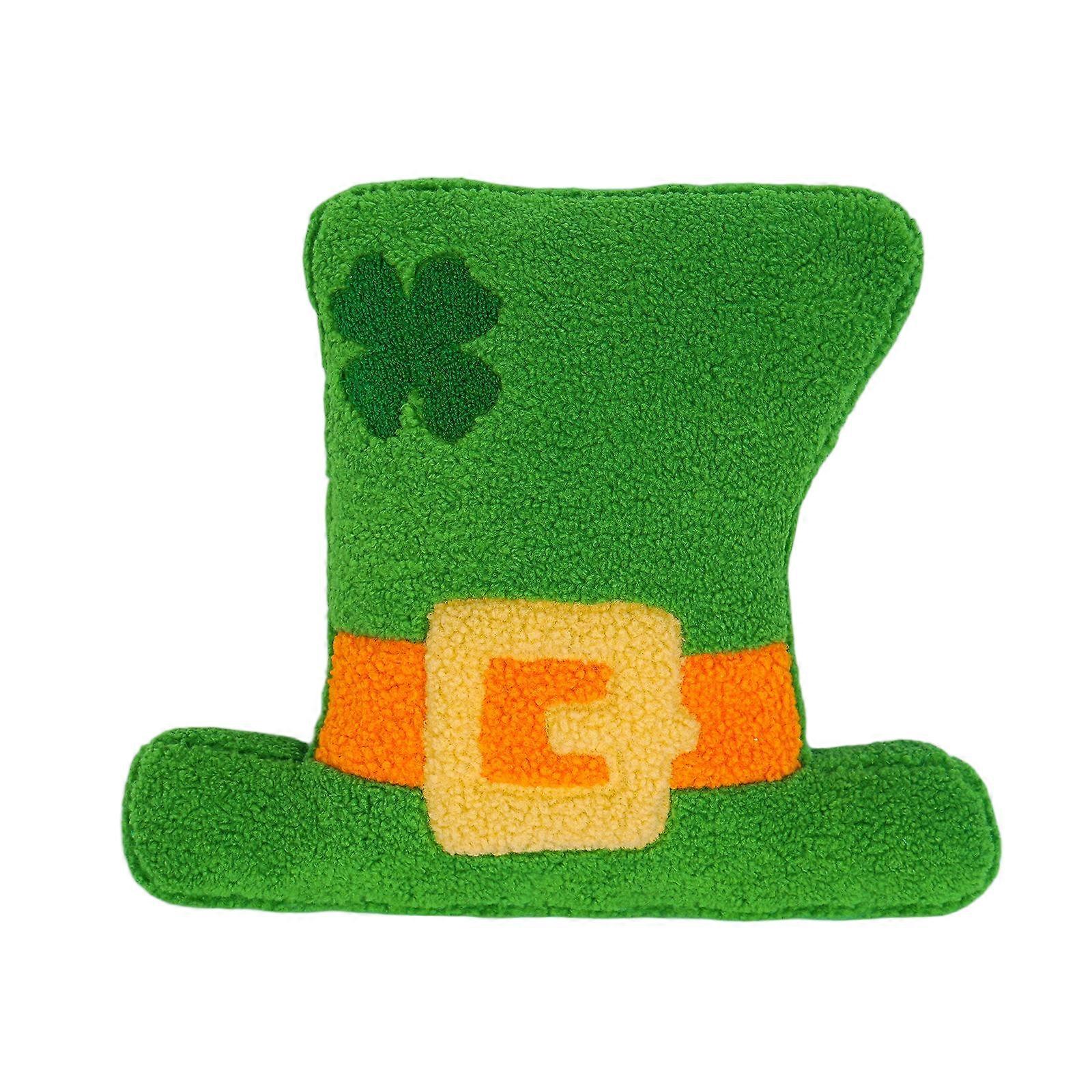 17-inch pillow in the shape of a hat, made of soft fabric, suitable for holiday decoration