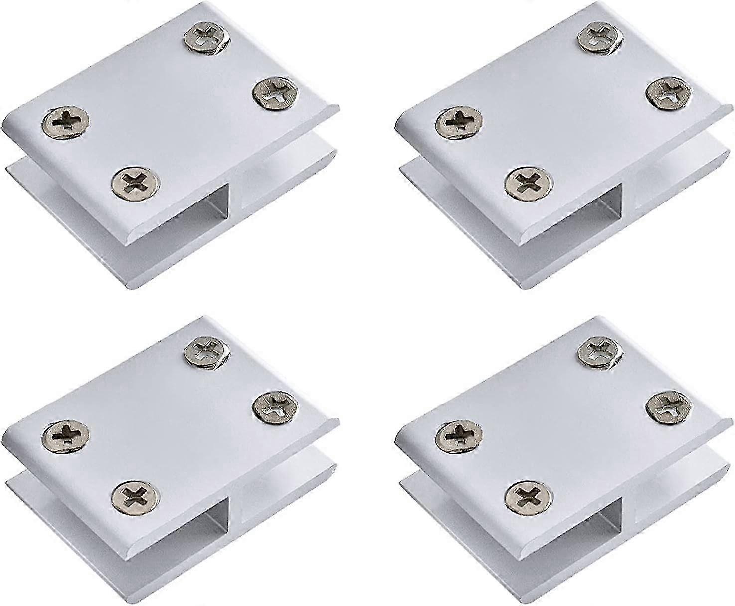 4 Pack Adjustable Aluminum Alloy Glass Shelf Support Bracket