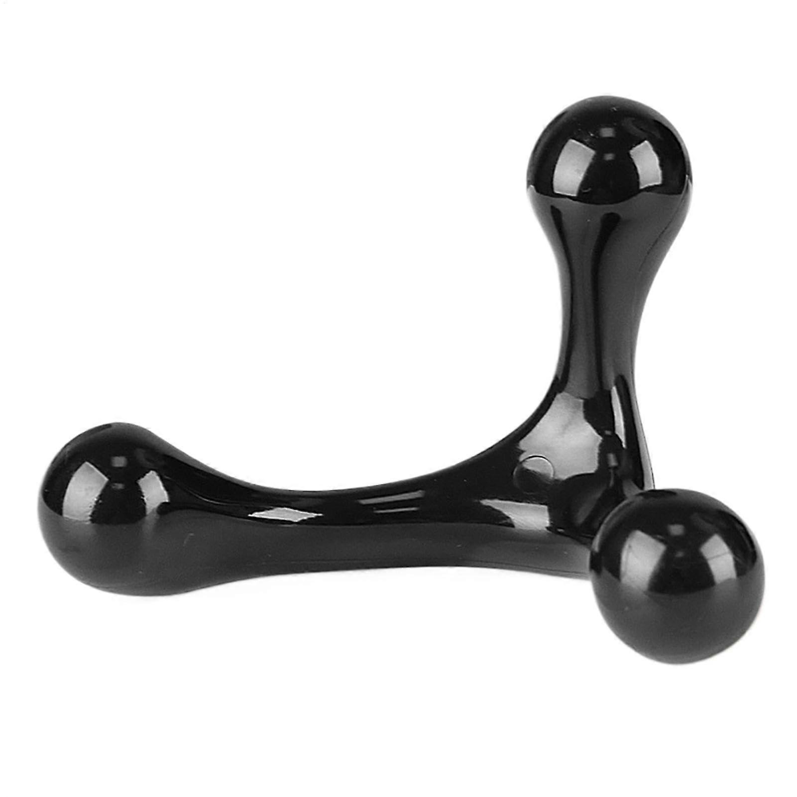 Neck Massager Shiiatsu Deep Tissue Dual Trigger Point Tool For Back Neck Shoulders Ergonomic Easy Grip