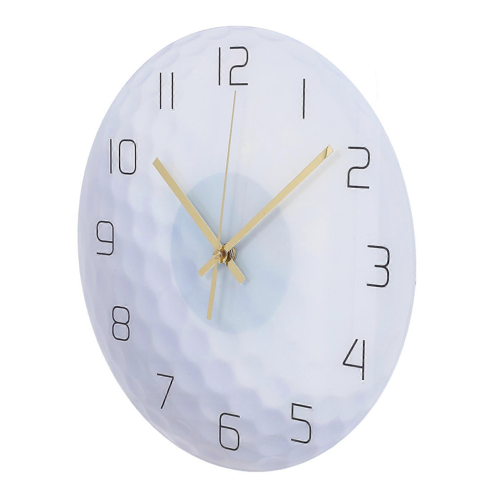 Ball Design Wall Clock for Home Creative Mute Acrylic Clock with Big Numerals Multi Color 12 Inch