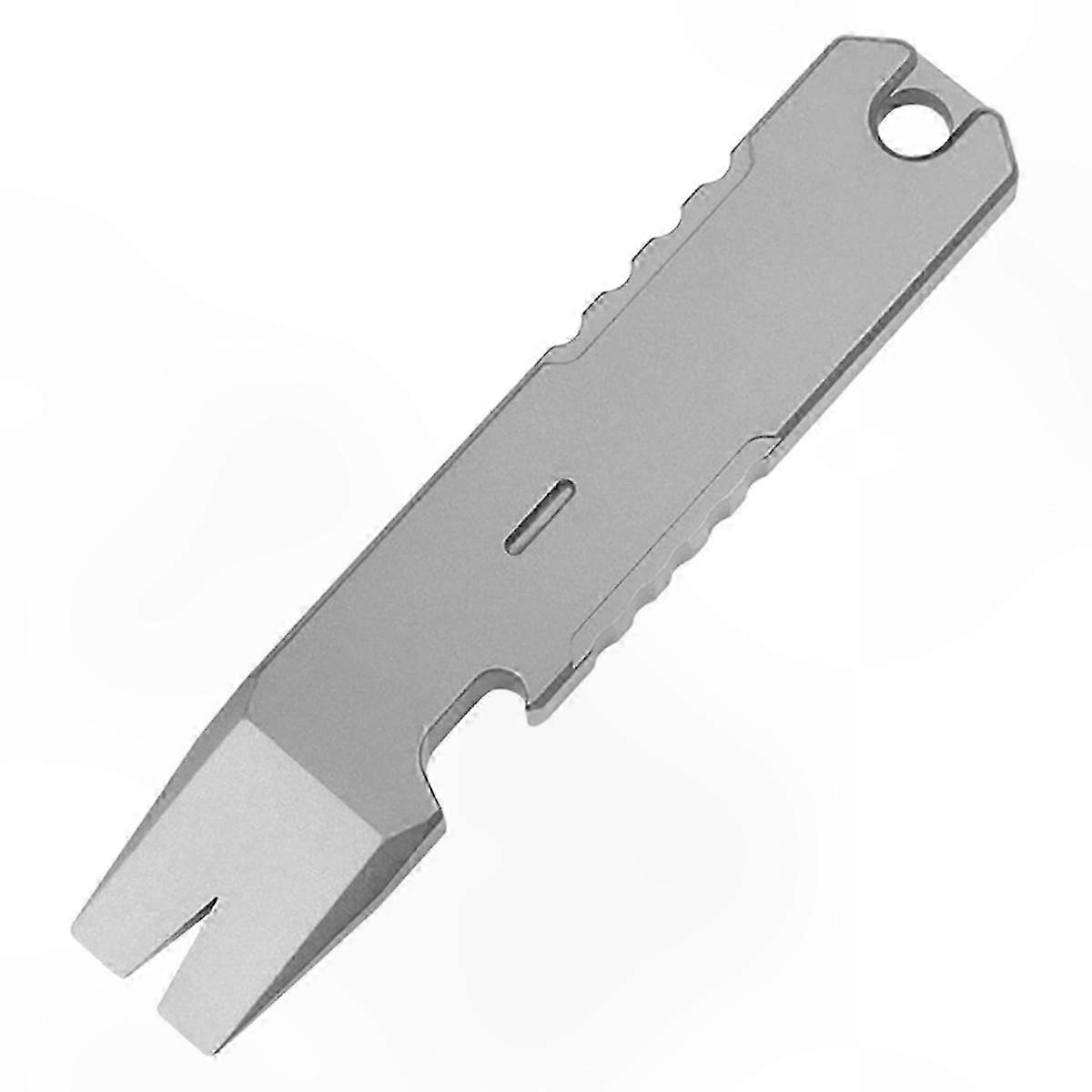 Multifunctional Titanium EDC Tool: Mini Pry Bar, Bottle Opener, Outdoor Utility