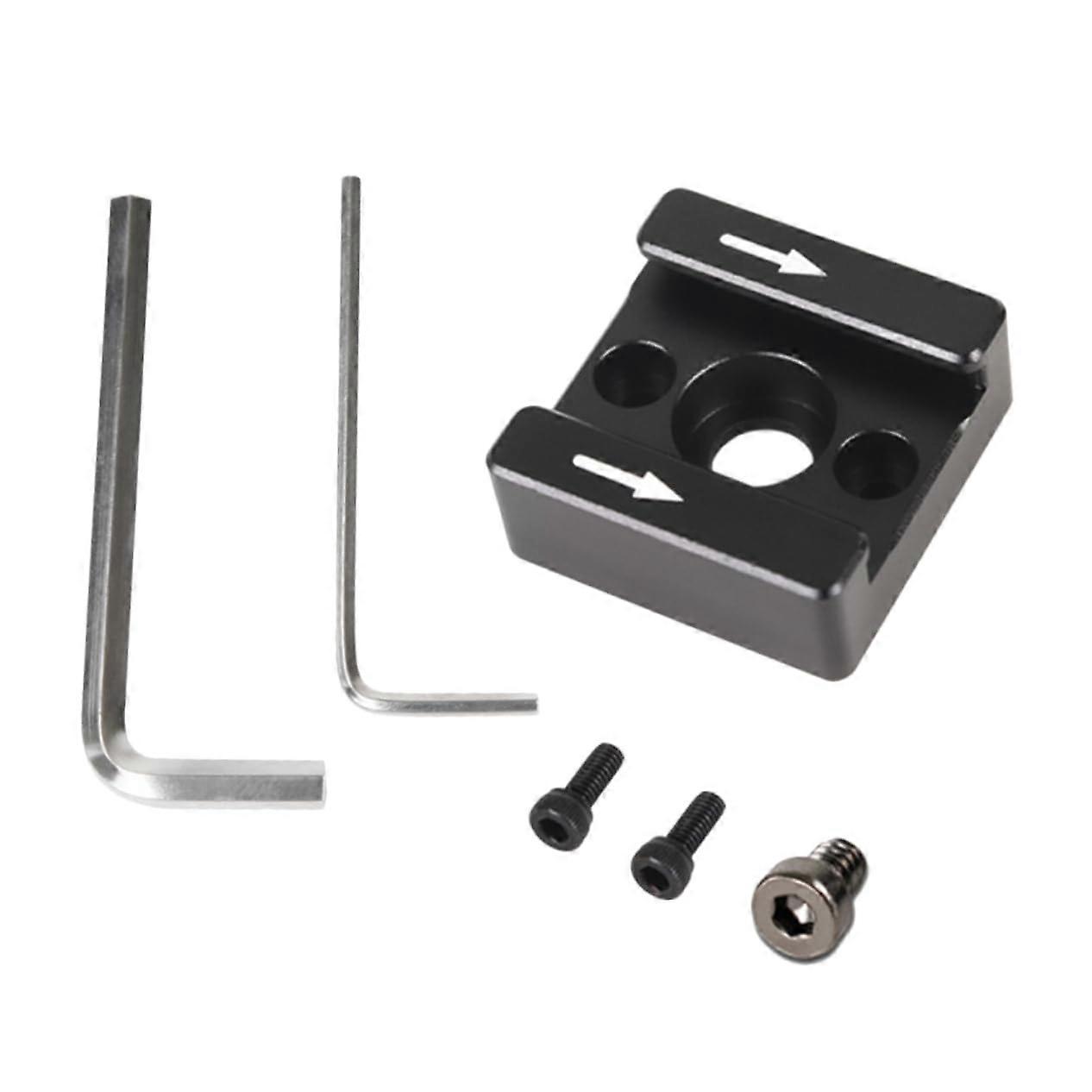 Cold Shoe Mount Adapter For Flash Monitor Bracket 1/4 Inch Hole M2.5 Threaded Hole