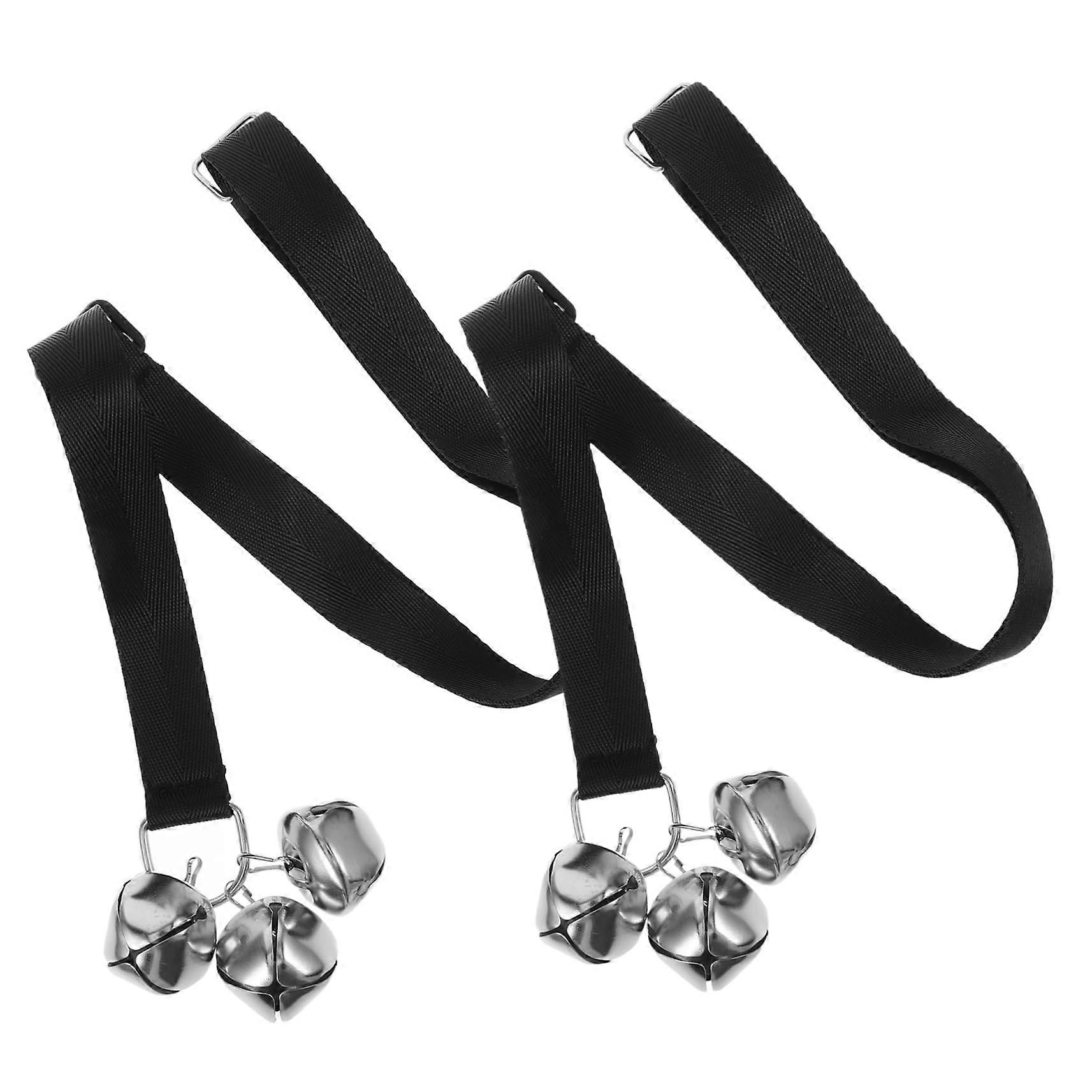 Dog Doorbells Adjustable 2pcs for Potty Training With Loud Clear Bells Rope Adhesive Hooks Easy Installation Door Bell