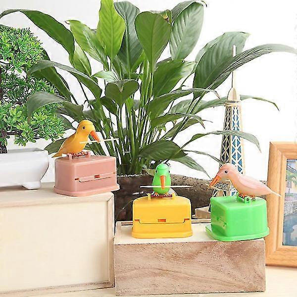 Toothpick Dispenser Bird Automatic Bird Toothpick Box Toothpick Holder