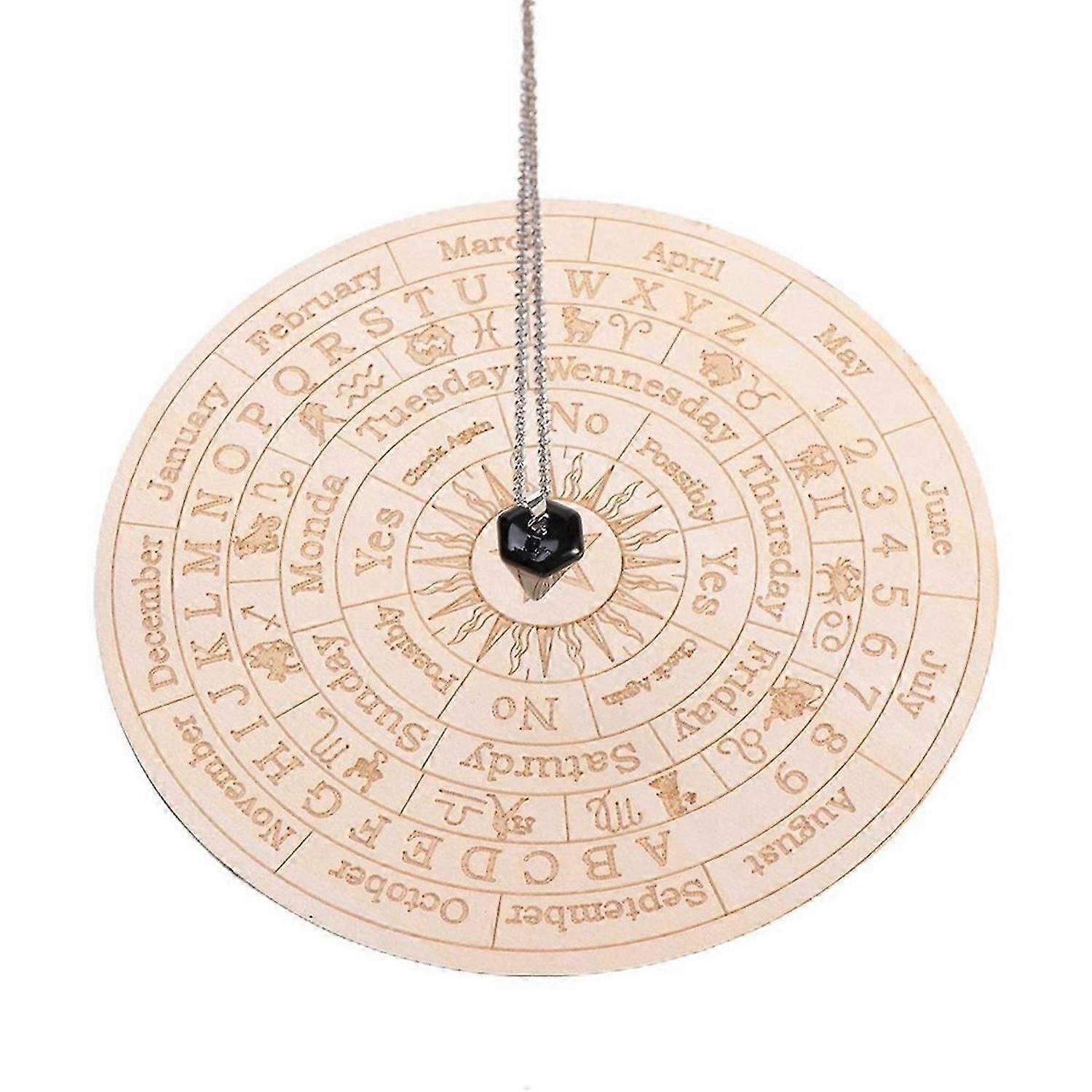 Star Pendulum Board Dowsing Divination Metaphysical Message Board, C