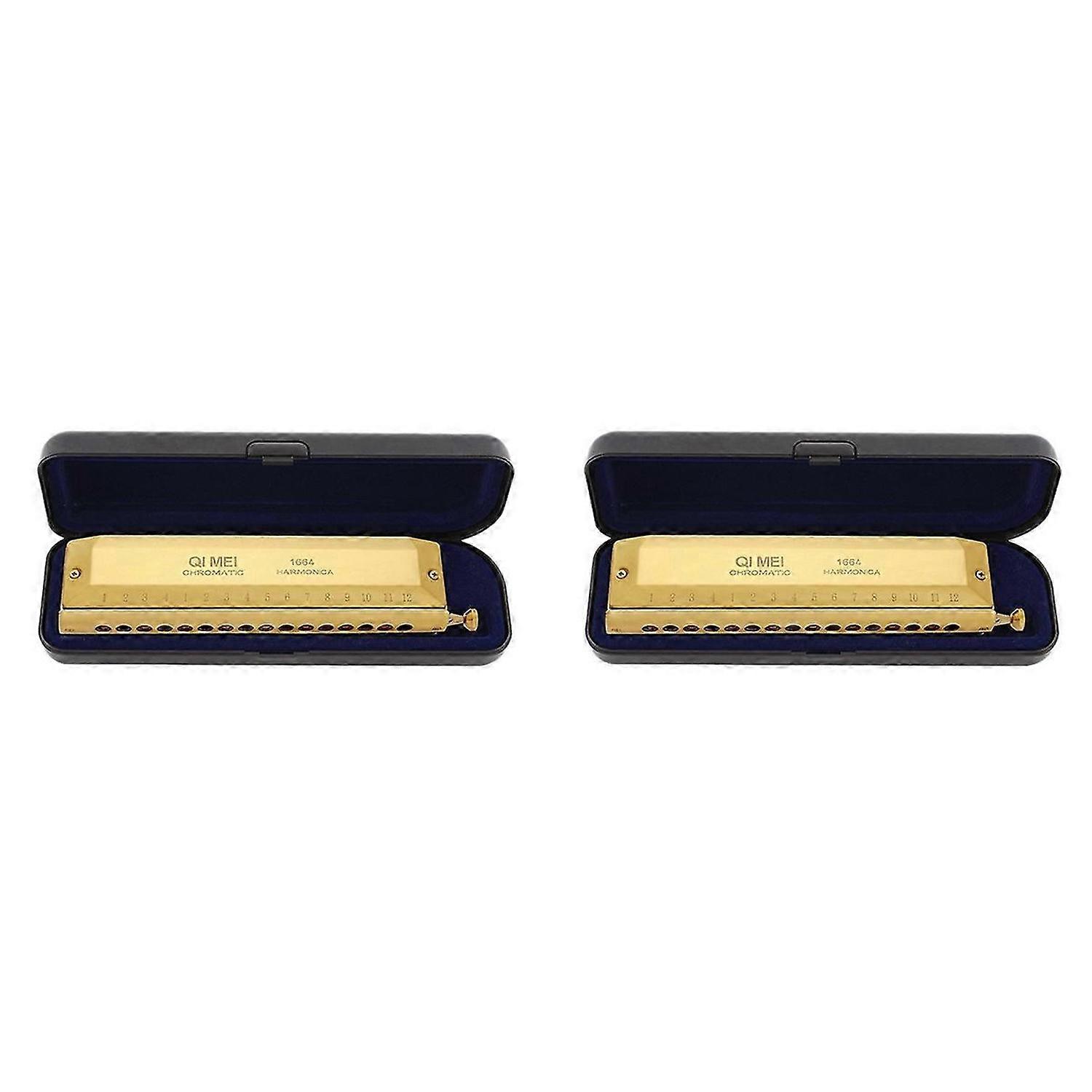Harmonica chromatique 16 trous 64 tons Embouchure Instrumentos