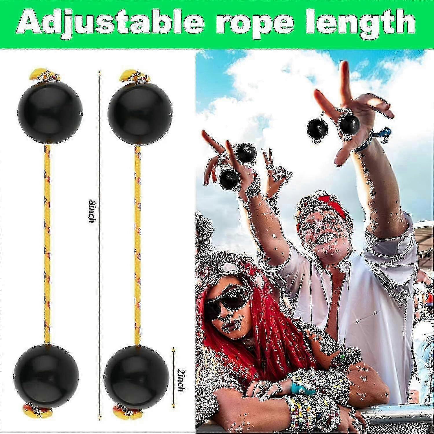 RiRi African Asalato Shakers - Kashaka Ρυθμικές Μπάλες για Μουσικά Κρουστά από την Aslatua σε 2 Ζευγάρια