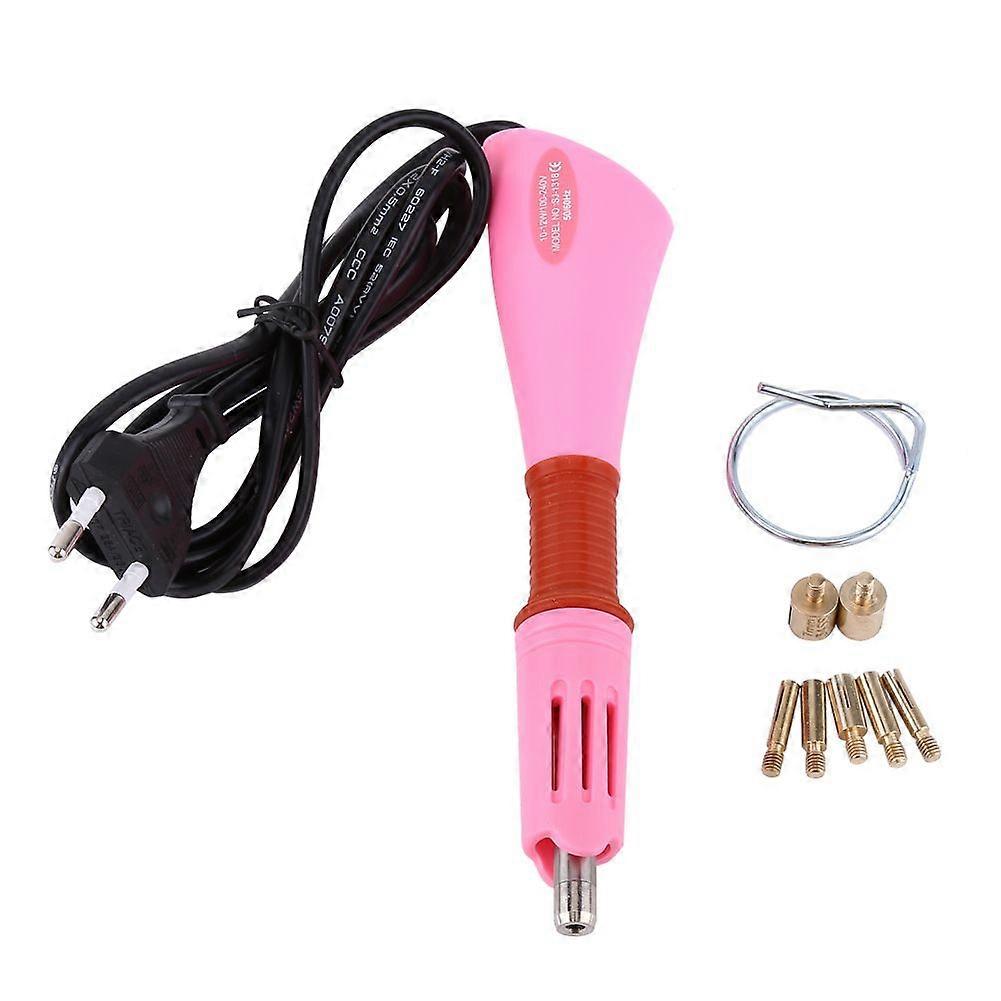 Rapid Heating Up Hot Fix Wand Rhinestone Applicator Embellishment Tools Pink
