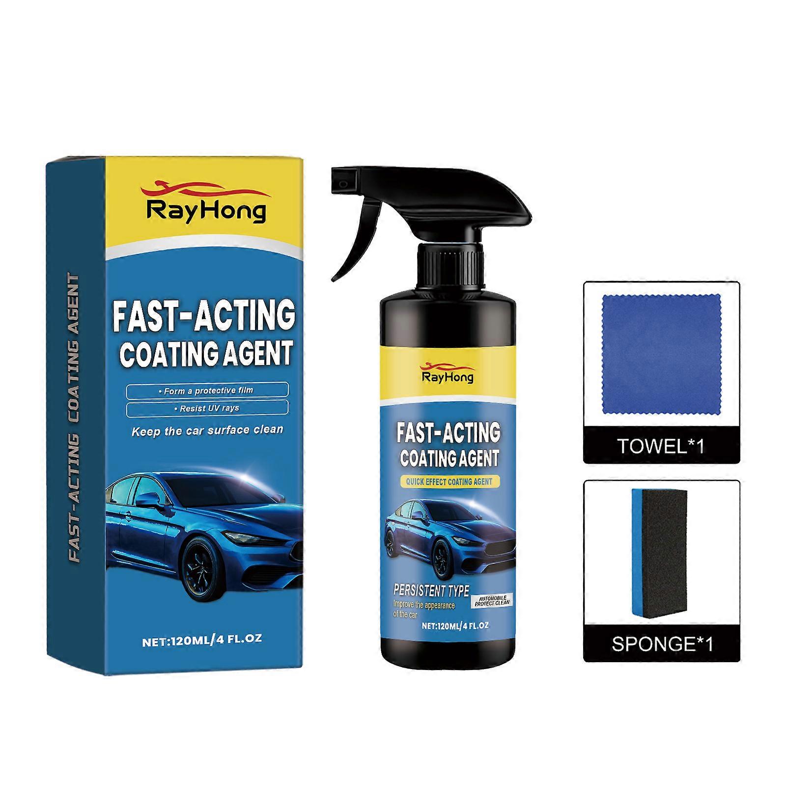 Rayhong Automobile Coating Spray Set: Anti-Fouling, Protective, Mirror Brightening For Car Paint Coating Spray