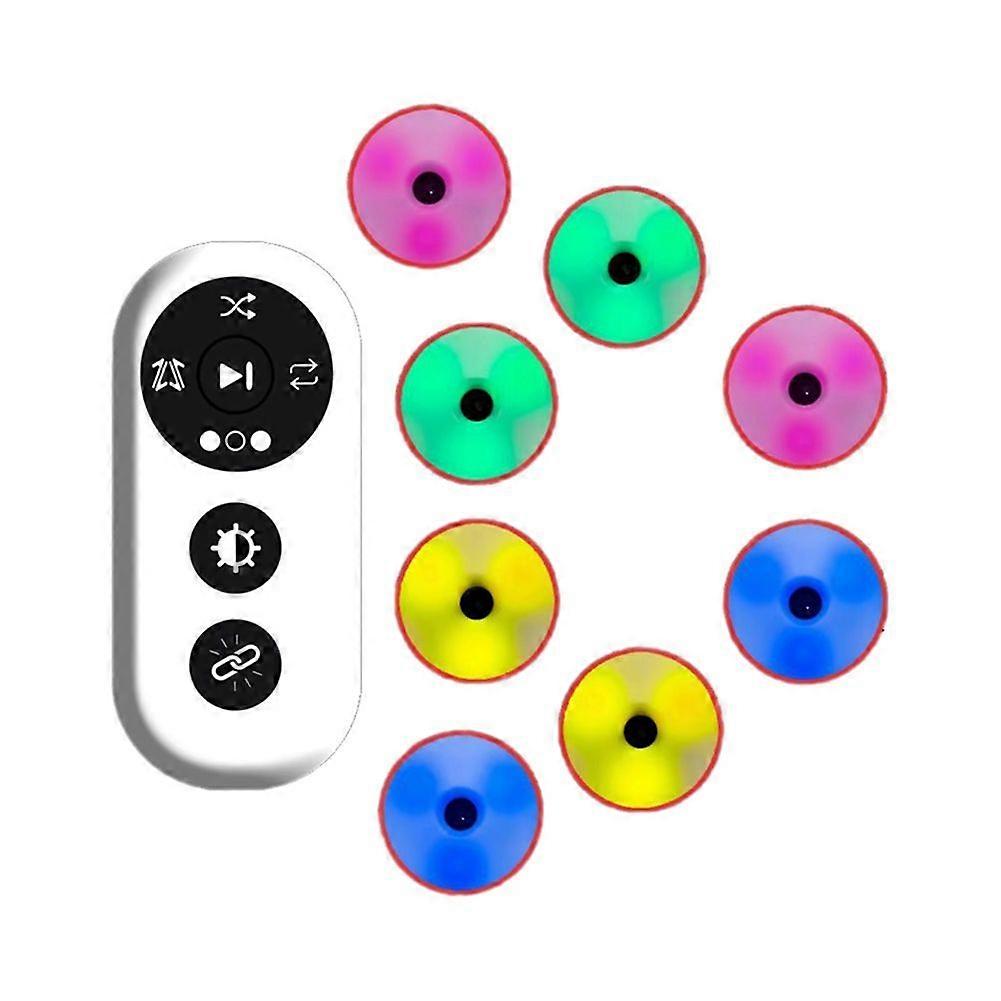 8 قطع رد فعل التدريب ضوء أطقم التدريب مصباح سرعة خفة الحركة معدات الاستجابة مستلزمات التدريب لكرة السلة