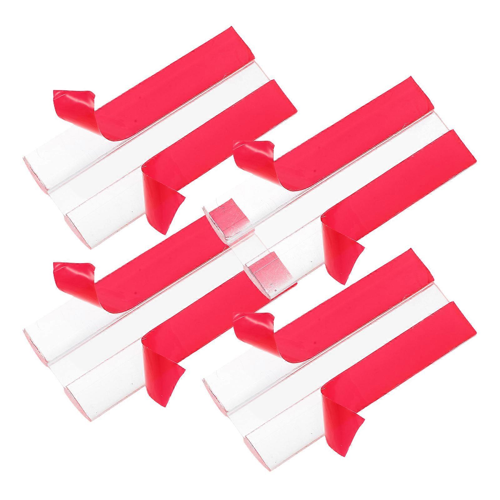 Self Adhesive Acrylic Hinges Clear Hinges for Household Use 8Pcs