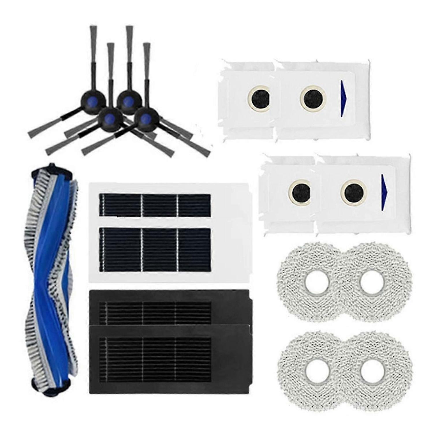 17PCS for X2S Robotic Vacuums Cleaner Main Side Brush Hepa Filter Mop Cloths Dust Bag Replace Spare