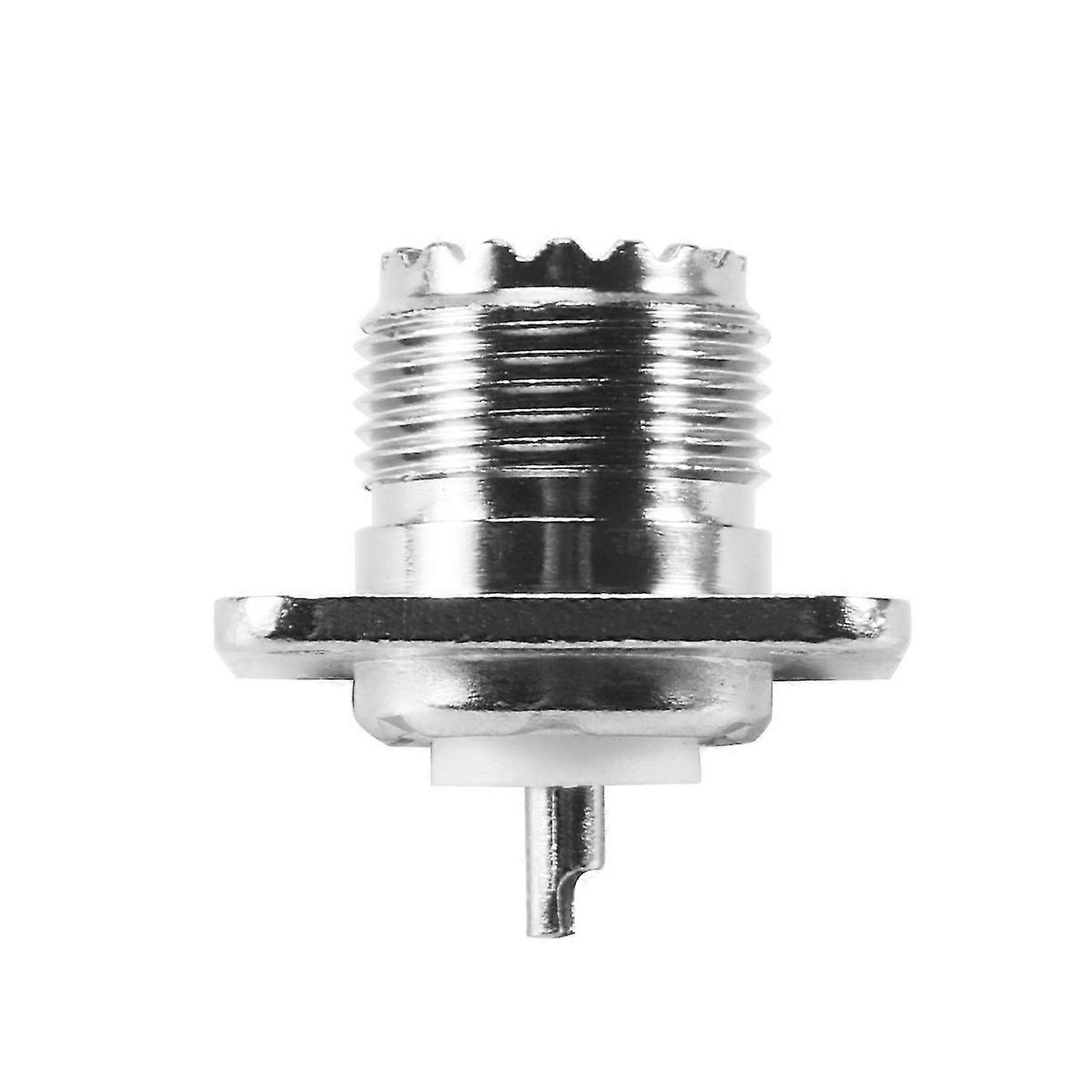 מחבר RF UHF נקבה SO239 להרכבה על שלדה בפאנל, אוגן, גביע הלחמה