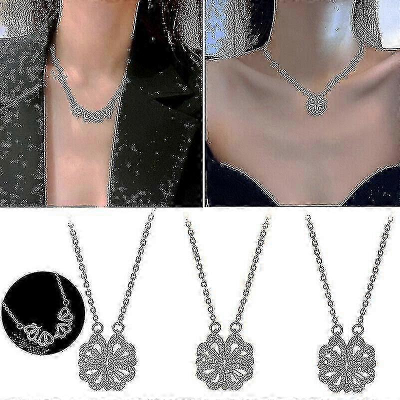 Magnetic Four Leaf Clover Necklace