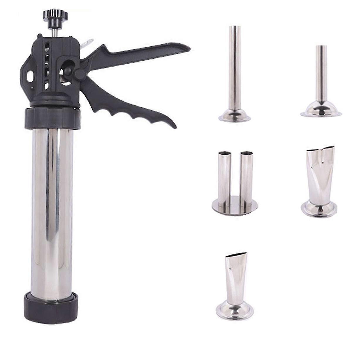 Manual Enema Stainless Steel Beef Jerky Making Tools Banger Stuffer Jerky Maker Perfect for Homemade Jerky and Banger