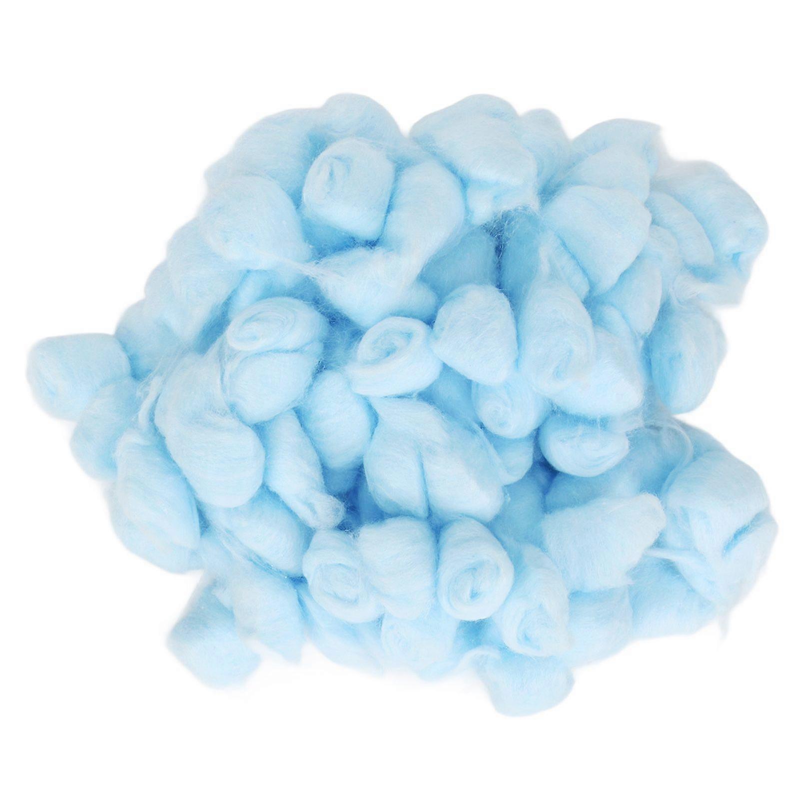 Hamster Cotton Ball Winter Warm Soft Small Animal Bedding Cotton Ball for Hamster Syrian Hamster Chinchilla Blue