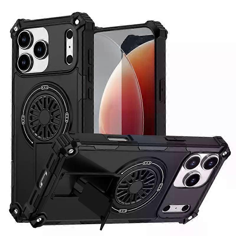 For iPhone 16E 12 13 14 15 16 Pro Max Plus Magnetic Protective Magsafe Shockproof Heavy Duty Drop Protection Kickstand Cover