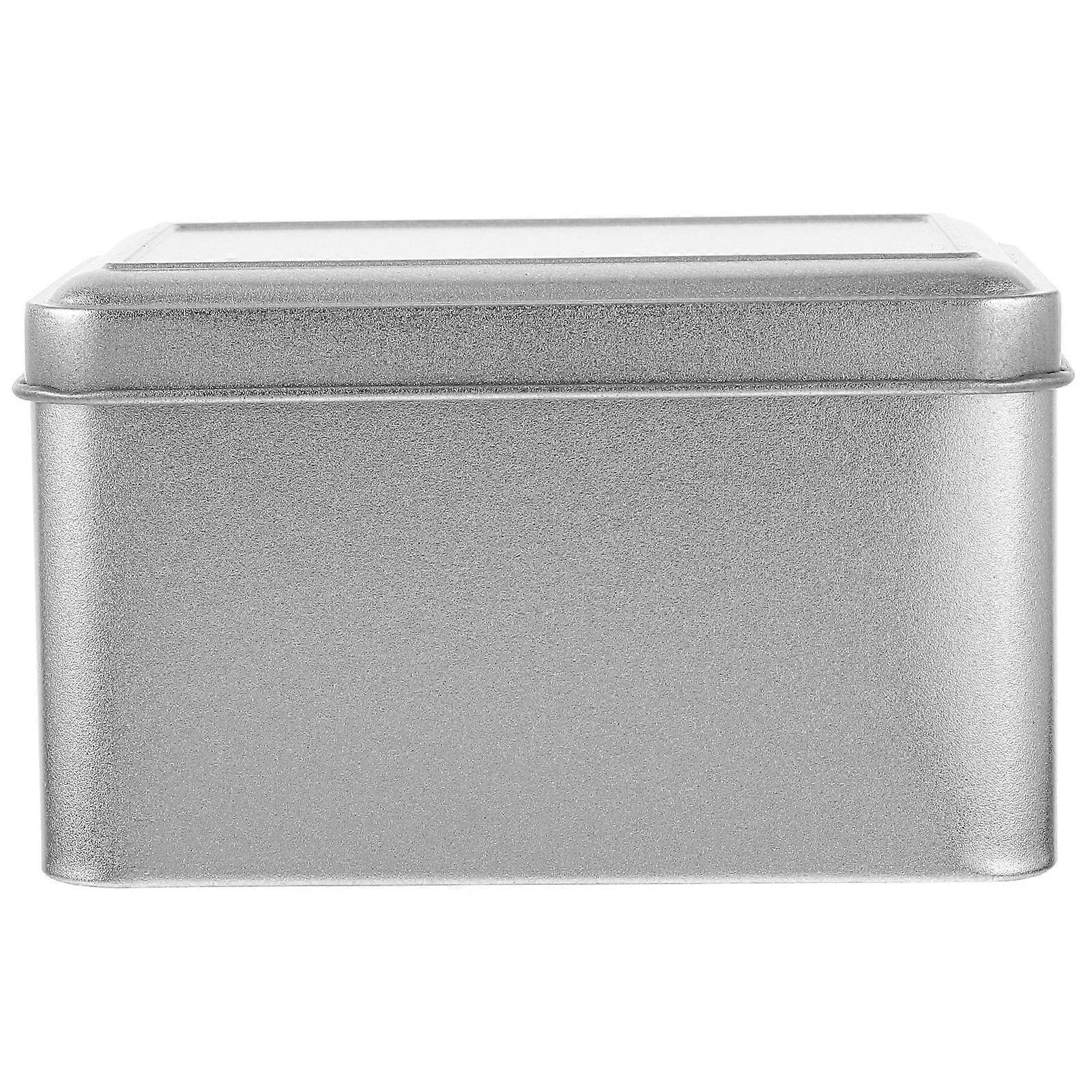 Tinplate Tea Canister Cookie Tin Jar for Snack Storage 4Pcs Set