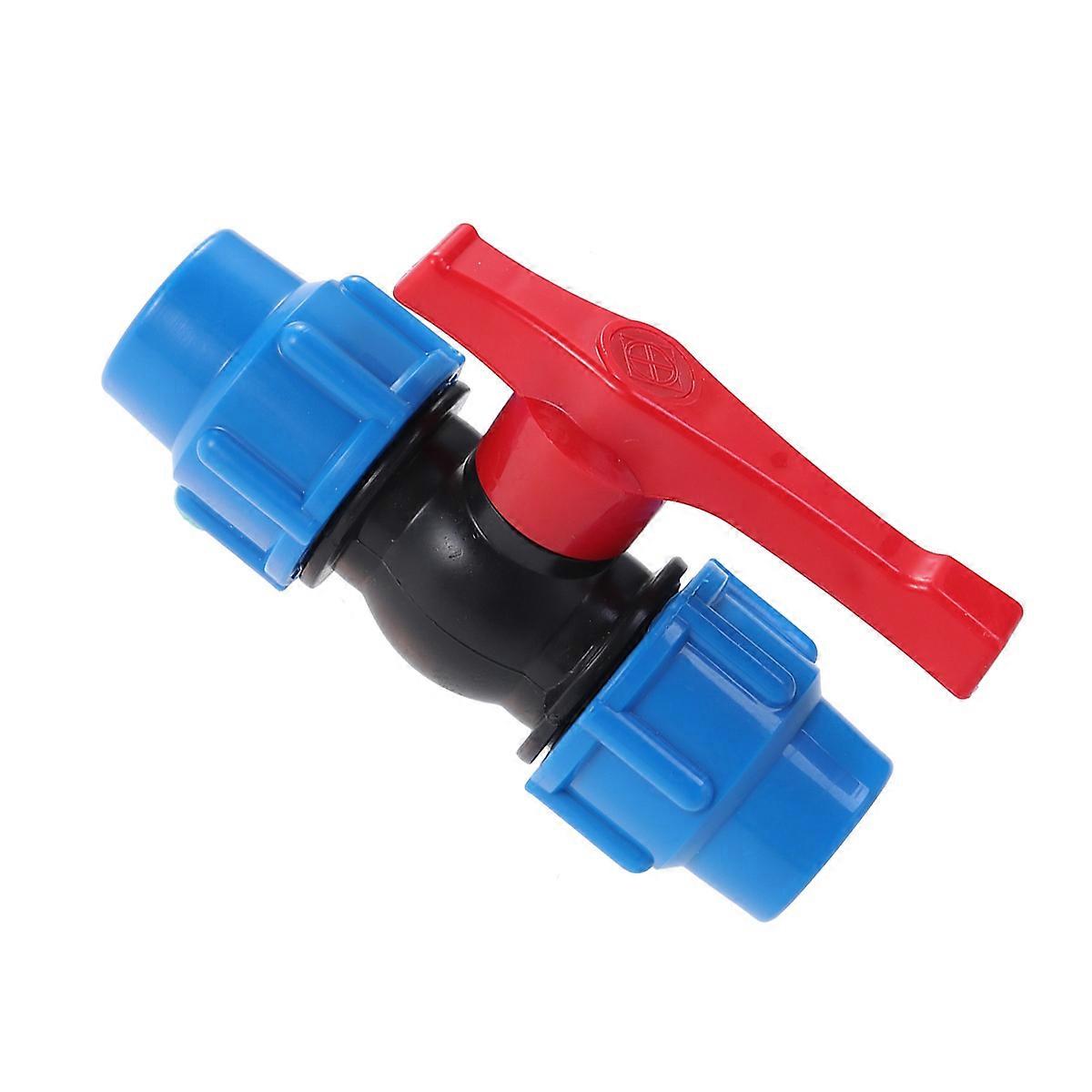 Shutoff Valve Ball Valve for Connecting Use Pe Thread Pipe Connector Blue