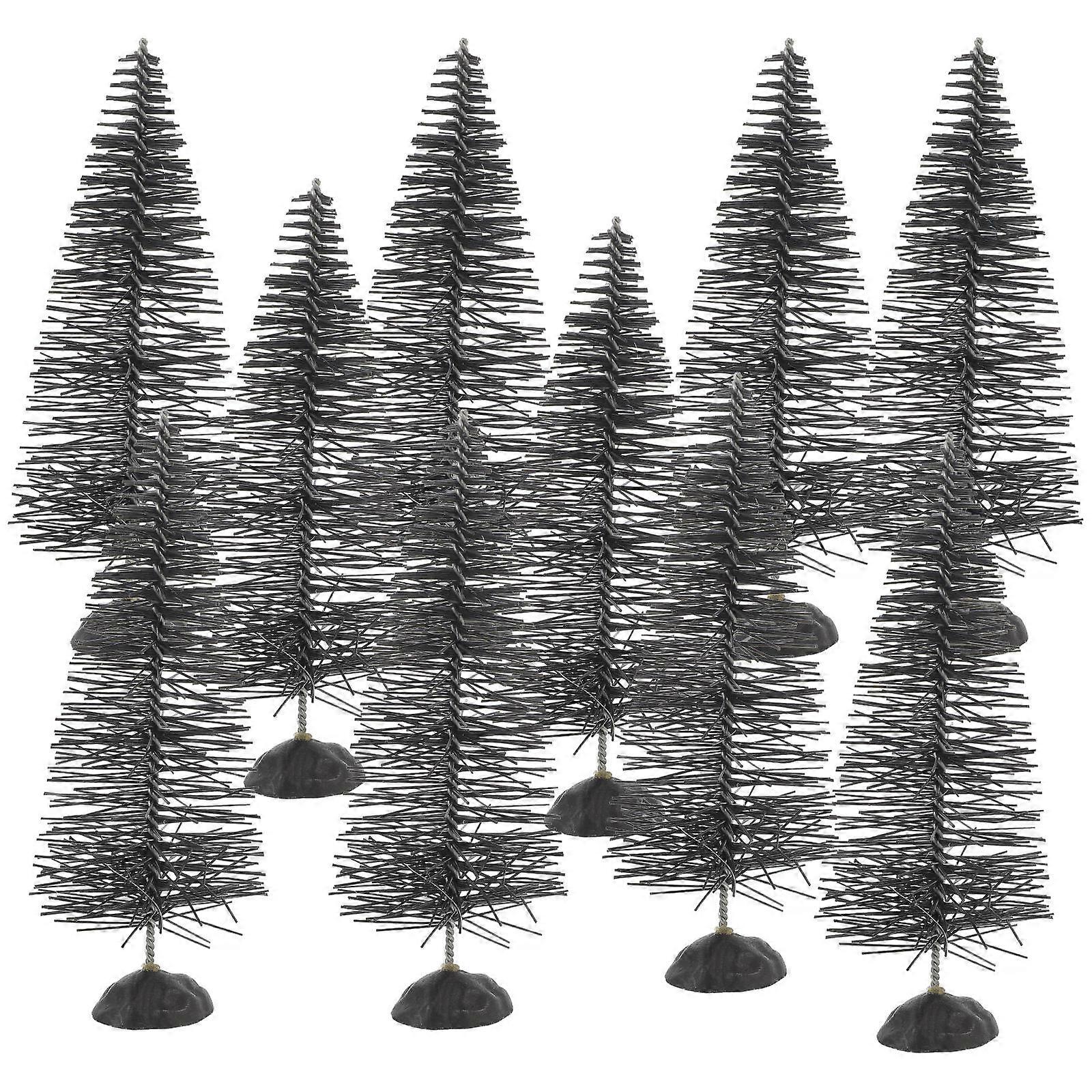 Halloween Decorative Trees Small Trees for Decoration 50Pcs Black Model
