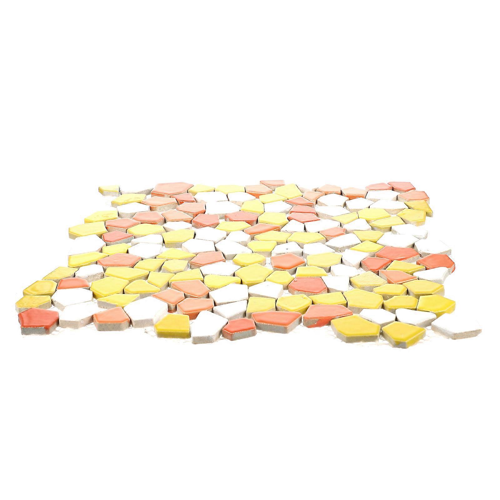Ceramic Mosaic Tiles for Decor Durable Unique DIY Mosaic Piece Multi Color