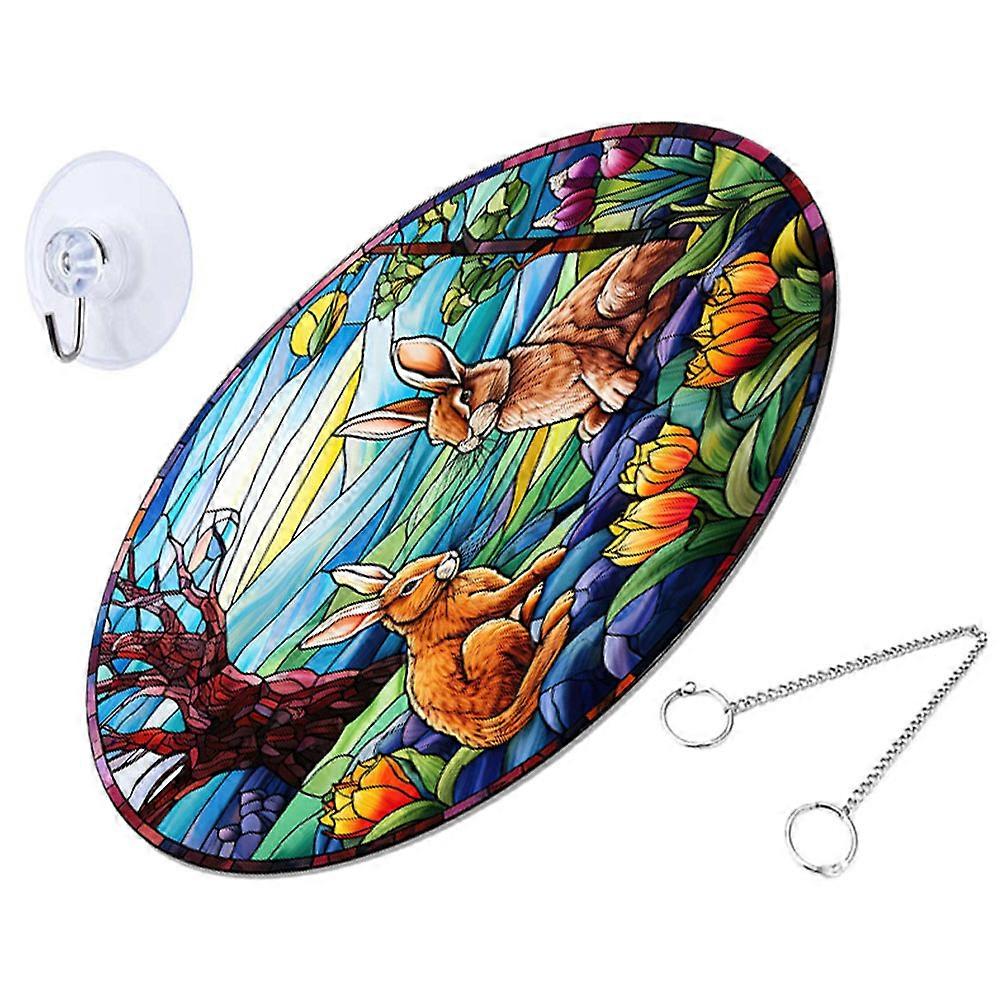 Hanging Decoration Easter Themed Window Display Pendant Multi Acrylic 1Pcs