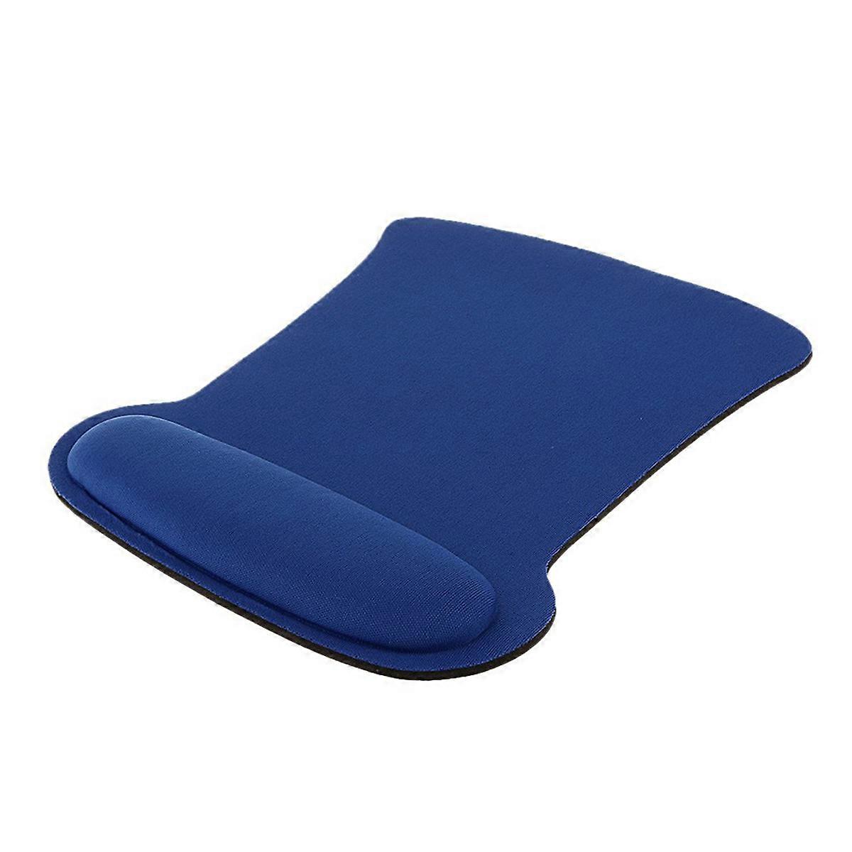 Blue Mouse Pad Mat for Protection Wrist Rest Support Gaming 2Pcs