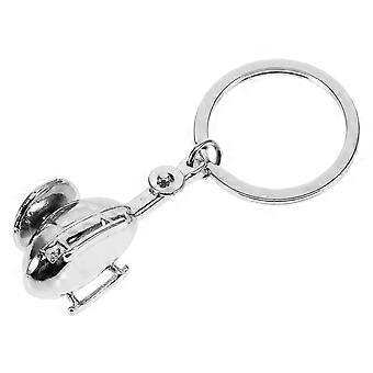 Silver Airplane Keychain Creative Hanging Pendant for Keys 4Pcs Pack