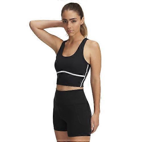 Under Armour Womens/Ladies Meridian Crop Piped Tank Top Black 8-10 UK