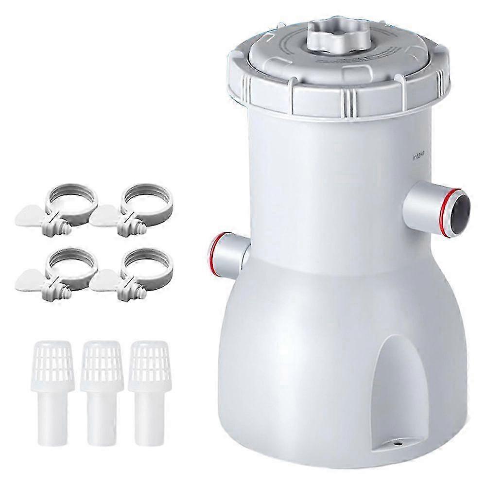 2025 Basic Series 530 GPH Ground Pool Filter Pump - Certified Pool Cartridge Filter Pump System with GFCI Protection | Enhances Water - Effectively Re