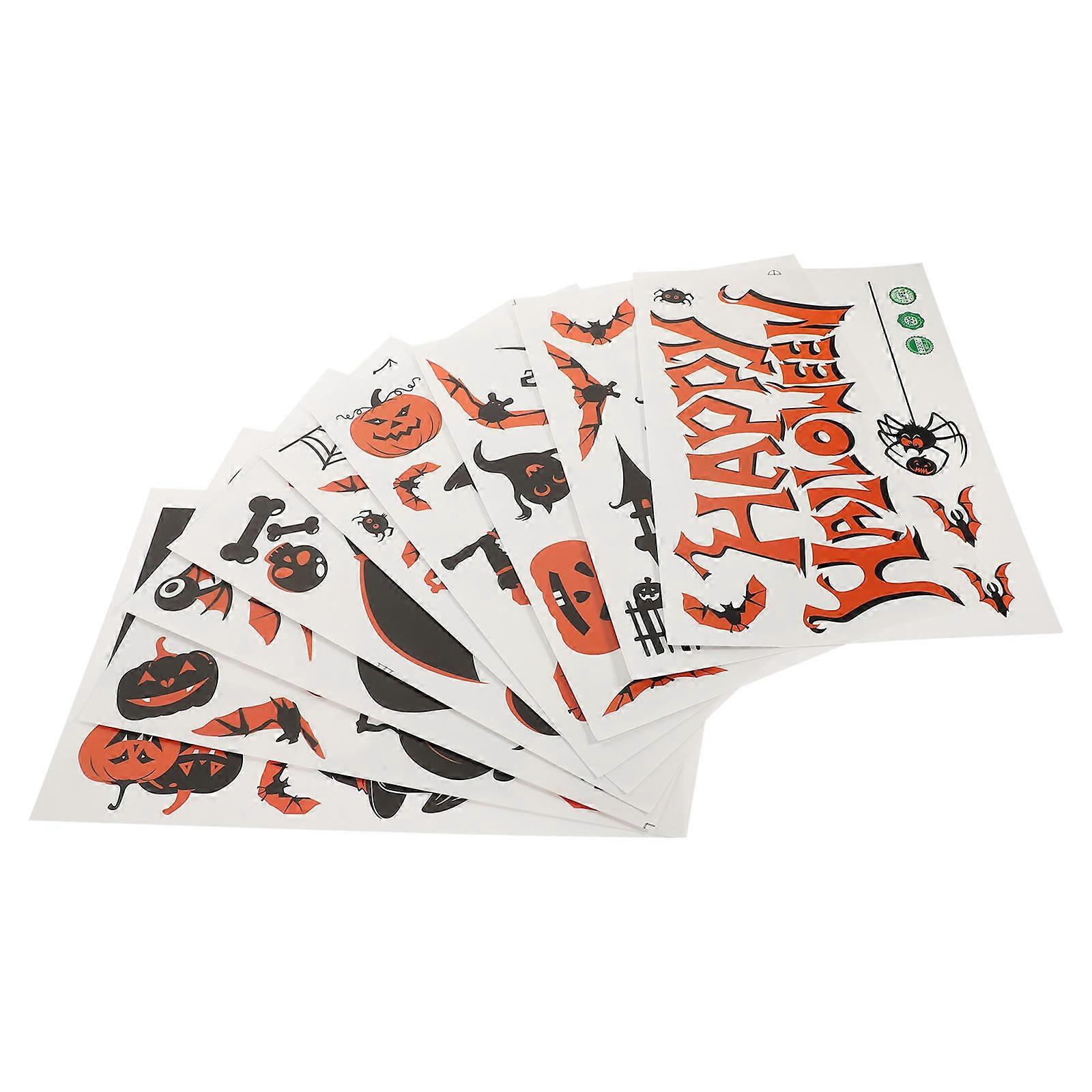 Static Window Sticker Decorations for Halloween 45 Sheets of Glass Window Decals